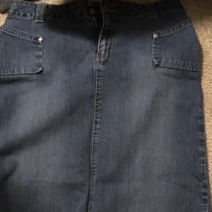 Cato denim skirt.